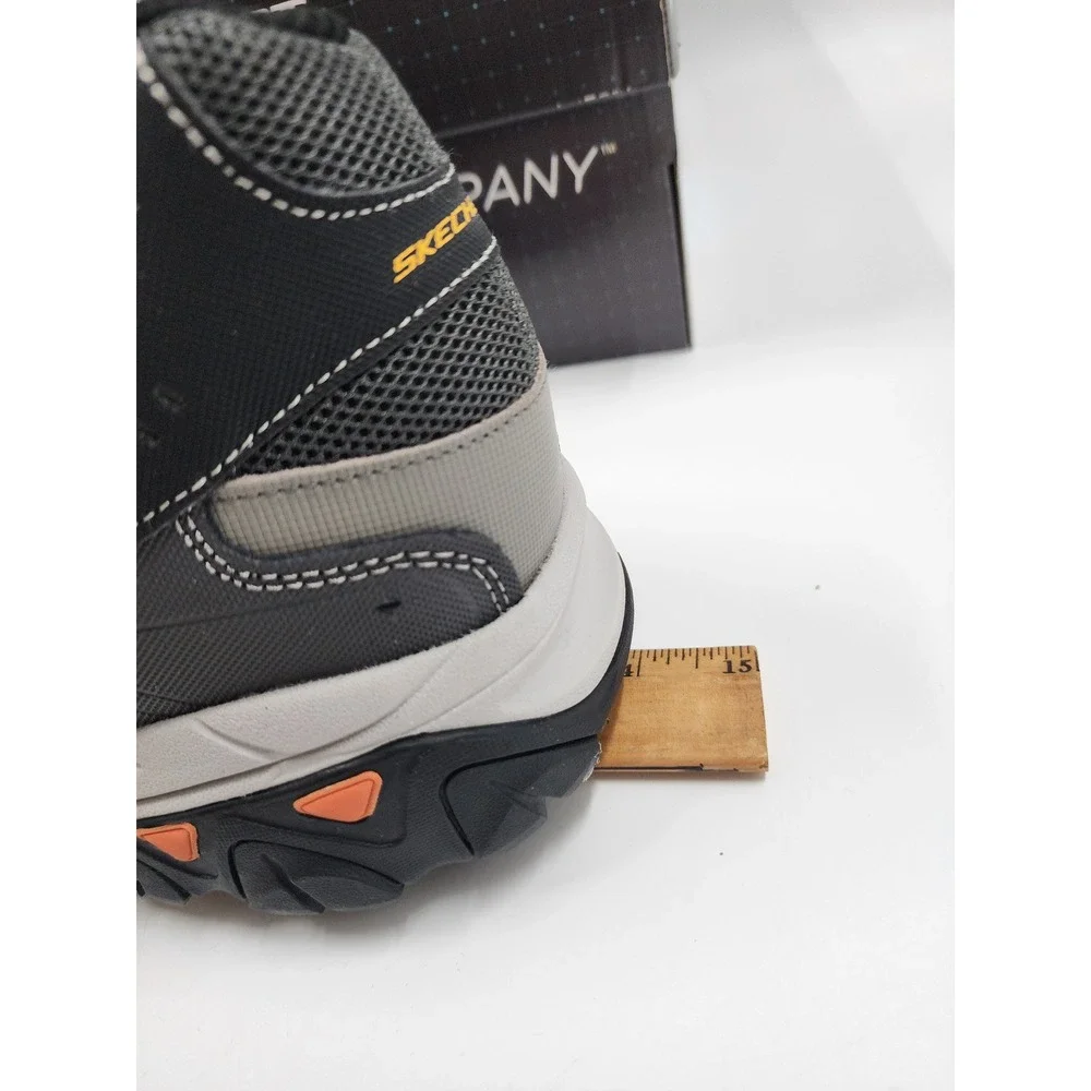 Skechers After Burn Memory Foam Mens Extra Wide Charcoal Grey Sneakers 50125EWW